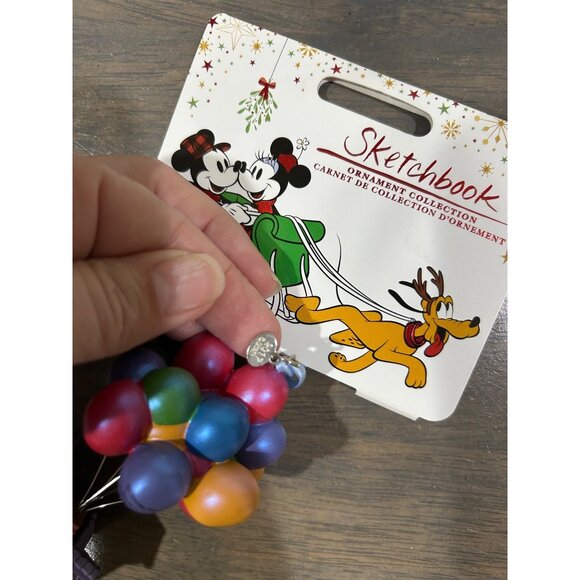 Disney Store Pixar UP House Balloons Sketchbook Christmas Ornament 2017 New - Picture 8 of 8